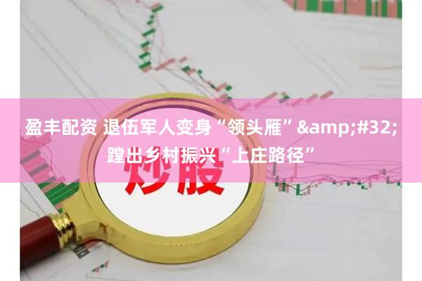 盈丰配资 退伍军人变身“领头雁”&#32;蹚出乡村振兴“上庄路径”