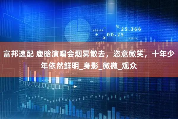 富邦速配 鹿晗演唱会烟雾散去，恣意微笑，十年少年依然鲜明_身影_微微_观众